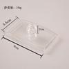 Caixa de Armazenamento de Cotonetes de Algodão Acrílico Doméstica Portátil Pote de Armazenamento Transparente Tampa de Bambu Quadrada Caixa de Joias Cosmética à Prova de Poeira