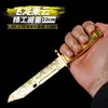 Modelo de Acción Triángulo Z Arma Colmillo de Dragón Volador Plata 22cm Ligero Ingeniería de Precisión Metal Afilado Artesanía