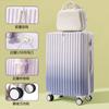 Mala Trolley Estilo Japonês Feminino da Moda Ins Mala de Viagem Cor Gradiente Mala Pequena e Fresca 28 Mala de Viagem Estudante com Senha