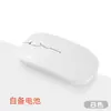 Mouse Luminous Pingguo de Duplo Modo Bluetooth Sem Fio 2.4G Botão Silencioso Recarregável Universal para Laptop Desktop Lote