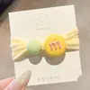 Gomas para el pelo de niña que no dañan el pelo, Diademas de colores con forma de frijol, Sujetadores de coleta duraderos para niñas, Accesorios para el pelo para niñas