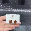 Brincos Fofos de Gato e Cachorro para Outono e Inverno para Mulheres Agulha de Prata S925 Moda Versátil Galvanoplastia Ecológica Acessórios Atacado Yiwu
