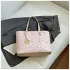 Bolsa Tote Estampada de Temperamento Casual, Estilosa e Fofa, de Grande Capacidade para Mulheres, Bolsa de Ombro da Moda e Estilosa, de Alto Valor para o Dia a Dia