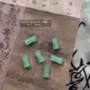 Acessórios de Arte de Unha de Jade Estilo Nacional Personalizados, Estilo Antigo Retrô Fivela de Segurança Estereoscópica Bambu Imitação Jade Verde Acessórios de Unha Vestíveis