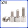 Coluna hexagonal de cobre de polegada 4-40 niquelada coluna de isolamento de passagem única coluna adaptadora stud de cobre para placa de vídeo de computador coluna de placa-mãe de passagem dupla