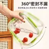 Lonchera de Vidrio de Borosilicato Alto, Segura para Microondas, Adecuada para Estudiantes y Trabajadores de Oficina, Recipiente para Conservar Fresco, Calentable, con Tapa