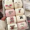 Calcetines de piel de visón para invierno, diseño de caricatura lindo, mezcla de lana australiana, con forro polar extra y engrosados, felpa, adecuados para usar después del parto y para dormir, longitud hasta la pantorrilla, con un toque juvenil y femenino
