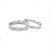 Anillos de Pareja Gypsophila, un Par de Anillos para Hombres y Mujeres, un Diseño de Nicho Simple y de Alta Gama, un Regalo para Enamorados para Dar a su Novio o Novia