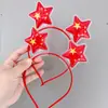 Diadema de Estrella de Cinco Puntas del Día Nacional Regalo Festivo Once Actividades Pasador de Bandera Nacional Amor Infantil Accesorios Creativos para el Cabello Disfrazarse