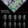 Uñas Vestibles Ultra Delgadas Extensibles Esmeriladas Caja de 500 Piezas Nuevas Puntas de Uñas Artísticas Transparente Media Cubierta Cubierta Completa Forma de Gota de Agua