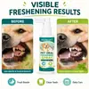 Kineshinex Spray de Cuidado Oral para Perros Spray Limpiador de Dientes para Mascotas Universal para Gatos y Perros Refresca el Aliento