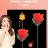Antorcha se Convierte en una RosaAccesorios Mágicos para el Día de San Valentín 520 Propuesta Confesión Rosa de Fuego Truco de Magia para Coquetear con Chicas