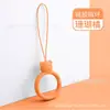 Cordão Lanyard com Anel de Silicone de Urso Anel Pequeno Lanyard Pingente de Silicone Desenho Animado Fofo Chaveiro Cordão para Celular Tendência