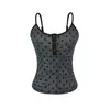 Prenda exterior corta sin espalda, dulce y sexy, con tirantes, camisola de lunares estilo francés para mujer, verano, con almohadillas en el pecho