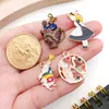 Accesorios para Joyería DIY, Colgantes Pequeños de Aleación Esmaltada, Colgantes de Anime Serie Alicia, Colgantes para Pulsera y Collar