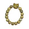 Pulsera de sándalo verde pulsera de gatito pulsera de cuentas de gato joyería para pareja artesanías de madera Wenwan suministro en vivo