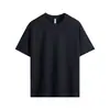 220 Tencel Cuello Redondo Manga Corta Verano Nuevo Estilo Sensación de Hielo Suave Corte Holgado Hombro Normal Color Sólido Camiseta para Hombre Venta al por Mayor