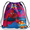 Mochila con Cordón Temática de Spider-Man, Bolsa de Almacenamiento con Cordón de Poliéster, Bolsa con Cordón Infantil de Dibujos Animados de Spider-Man
