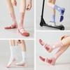 Meias de Algodão Femininas de Cano Médio para Primavera e Outono, Absorventes de Suor, Respiráveis, Resistentes a Odores, Adequadas para Esportes, Corrida, Fitness e Badminton