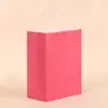 Bolsas de Papel Kraft en Stock, Bolsas de Tote de Papel, Bolsas para Empaque de Regalos, Bolsas para Llevar de Té con Leche de Taza Única, Bolsas de Papel para Ropa