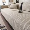 Cojín de sofá de alta gama con aspecto de madera natural estilo japonés, nuevo modelo 2026, funda de sofá tipo lino, funda protectora antideslizante, fila recta, venta al por mayor