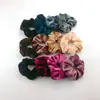 Conjunto de Correspondência Transfronteiriça de 12 Cores, Tamanho Grande de 10cm, Faixa de Veludo Não Danificadora, Flor de Veludo para Cabelo, Elástico de Cabelo, Faixa de Cabelo Fofa, Cuidados com o Cabelo