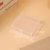 Caja de plástico transparente, caja de almacenamiento de piezas pequeñas de PP, caja de almacenamiento de herramientas educativas y de enseñanza de alta transparencia, caja de almacenamiento cuadrada, fábrica
