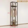 Estante de exhibición para tienda de ropa perchero de pie de doble capa perchero para abrigos perchero para ropa estante de almacenamiento estante de exhibición para ropa de hombre y mujer