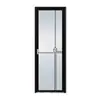 Fábrica Baisheng Puerta de Baño Personalizada Divisor Doméstico Simple Puerta de Inodoro Aleación de Aluminio Vidrio Templado Puerta con Bisagras