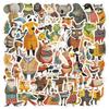 55 Bonito Criativo Dos Desenhos Animados Roupas Animal Adesivos Bagagem Laptop Decorativo DIY Adesivos