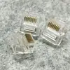 Cable de red plano especial corto Cabeza de cristal ultra-cinco red RJ45 Cabeza de cristal 8P8C corta plana Cabeza de cristal