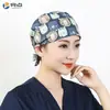 Gorro Quirúrgico Estampado Femenino Algodón Puro Gorro de Enfermera Gorro Baotou Nacido de la Luna Doctor de Clínica Dental y Estomatológica Gorro de Trabajo Masculino