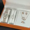 Popular reloj de cuarzo para mujer marca YJzb Invierno 2023 nuevo conjunto de 5 piezas traje de reloj con joyería