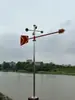 Anemômetro de teto rotativo externo de aço inoxidável refletor luminoso metal padrão indústria química inspeção de segurança fábrica