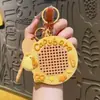 Llavero de Caricatura Linda Capibara Colgante de Tablero de Dibujo con Bola de Acero Magnética Llavero Colgante para Mochila de Escuela Coche Regalo