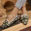 Mocasines ligeros de punta fina para mujer, talla grande, para comercio exterior, nuevo modelo primavera y otoño 2026, con lazo, cómodos, antideslizantes, zapatos para mujer