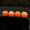 Adornos Personalizados Creativos de Dibujos Animados para el Tablero del Coche, Decoraciones para Coche con Temática Naranja para Año Nuevo