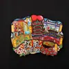 [Serie Hubei] Imanes para Refrigerador Wuhan Xiangyang Enshi Montaña Wudang Ciudad Cultural y Creativa de Wuhan Imanes para Refrigerador