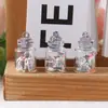Mini Garrafa de Vidro Luminosa Pingente de Bola de Vidro Brincos Colar Chaveiro DIY Feitos à Mão Materiais Culturais e Criativos