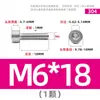 Tornillos de Acero Inoxidable 304 Gb70.1 Cabeza Cilíndrica Hexagonal Sin Nervaduras Cabeza Cóncava Tornillos Cóncavos Ligeros M2M3M4