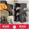 Bolsa de almacenamiento colgante, bolsa de almacenamiento transparente de doble cara de seis capas, bolsa de almacenamiento para armario de dormitorio, bolsa a prueba de polvo