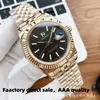 Reloj Datejust con Correa de Acero Inoxidable 904L, Calendario, Movimiento Mecánico Automático, Resistente al Agua, Luminoso, Reloj de Pulsera para Hombre, Negro Hielo Azucarado