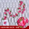 Trepadeiras Simuladas de Flor de Cerejeira para Sala de Estar, Casa, Escritório, Decoração de Casamento, Flores Artificiais Enroladas em Tubos, Trepadeiras Plásticas Atacado