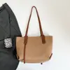 2026 Nova Bolsa Casual Simples Vintage Grande Capacidade Bolsa Tote para o Dia a Dia Bolsa de Ombro Único Bolsa de Axila Bolsa Feminina