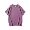 Camiseta de Manga Corta de Algodón 100% de 240g, Corte Holgado, Cuello Redondo, Color Sólido, con Logo de Patrón Estampado de Marca Grueso de Moda, Hecha a Medida por Trendy Brand