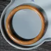 Pulsera Redonda de Madera de Azufaifo, Pulsera de Concubina Imperial, Pulsera de Madera Natural para Mujer, Pulsera de Color Madera Cálido, Joyería de Mano Anillo