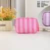 Bolsa de Maquillaje Rayada Transfronteriza Etsy 2026 Nueva Gran Capacidad Portátil de Viaje Neceser Bolsa de Almacenamiento para Labiales para Mujeres