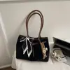 Bolso Tote Grande de Gamuza para Mujer 2025 Nuevo de Moda de Alta Gama Bolso de Hombro para Salir al Trabajo y Viajar
