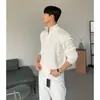 Suéter masculino de gola alta com zíper, uma blusa de tricô estilosa e versátil de manga longa com um visual descontraído e sofisticado