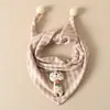 Bufanda infantil para niños y niñas, bufanda triangular para otoño e invierno, calentador de cuello para bebé, a prueba de viento, cálida y lindo diseño de dibujos animados